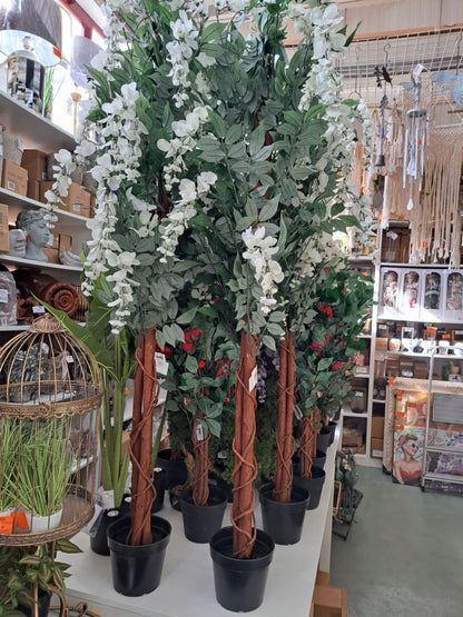 Drzewko Dekoracyjne Wisteria 157 cm sztuczny krzew w doniczce palma