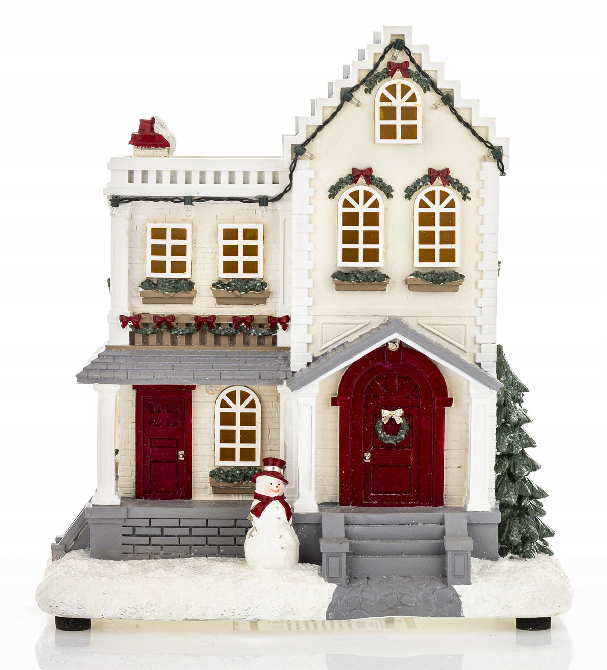 Domek Świąteczny LED figurka świąteczna kamieniczka wioska