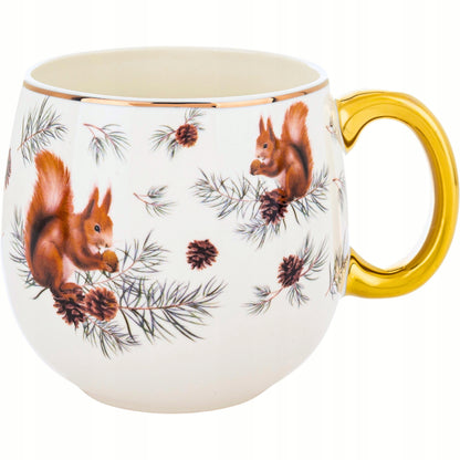 Porcelanowy Kubek baryłka 530 ml duży w pudełku