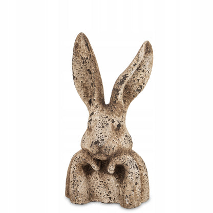 Zając Królik figurka zamyślony szaro-brązowy Piękny 29cm wielkanocna