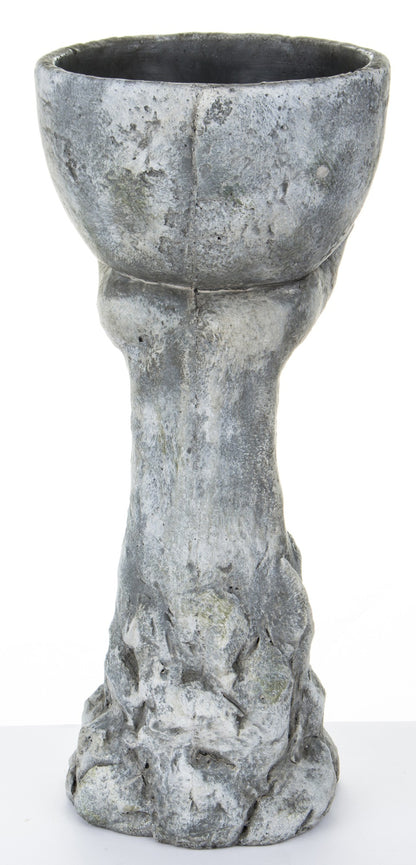 Osłonka Doniczka Ręka 36,5 cm Betonowa Szara
