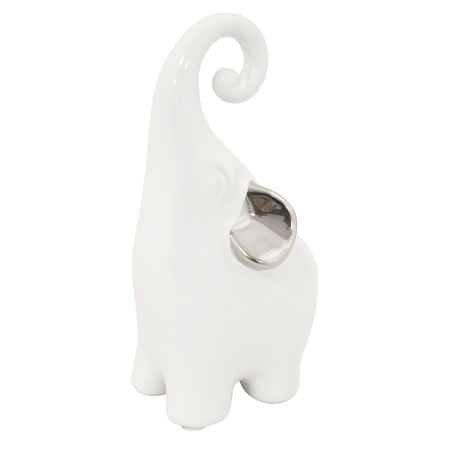 Słonik porcelanowy dekoracja ozdoba ceramika biały
