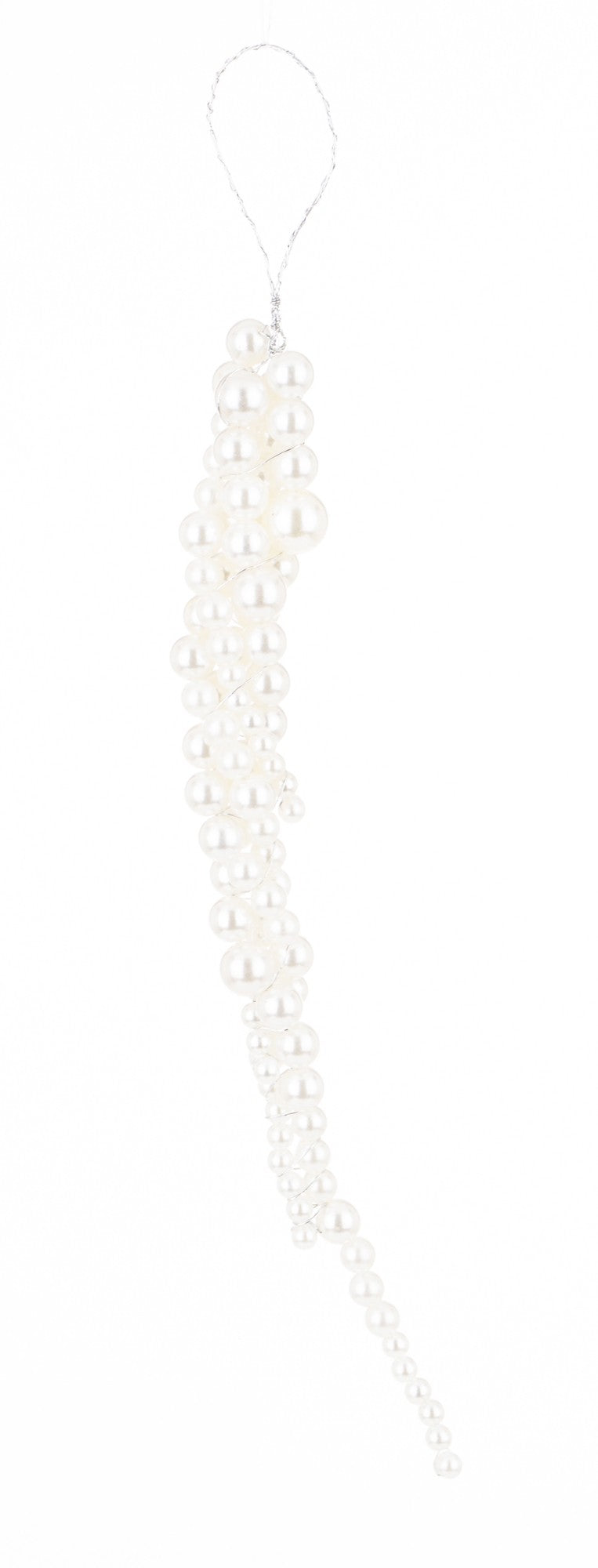 Zawieszka z tworzywa biała 25x2,5x2,5 cm