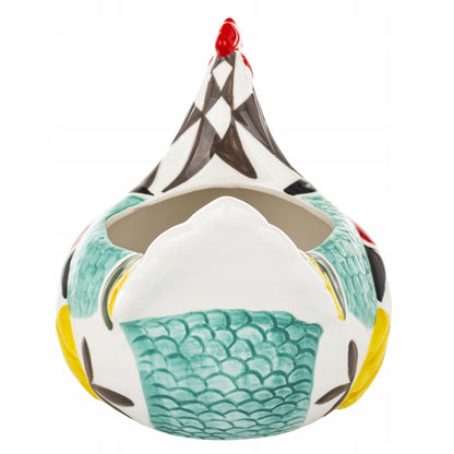 Ceramiczna Kura - Pojemnik Wielkanocny Figurka Osłonka Dekoracja Wiosenna