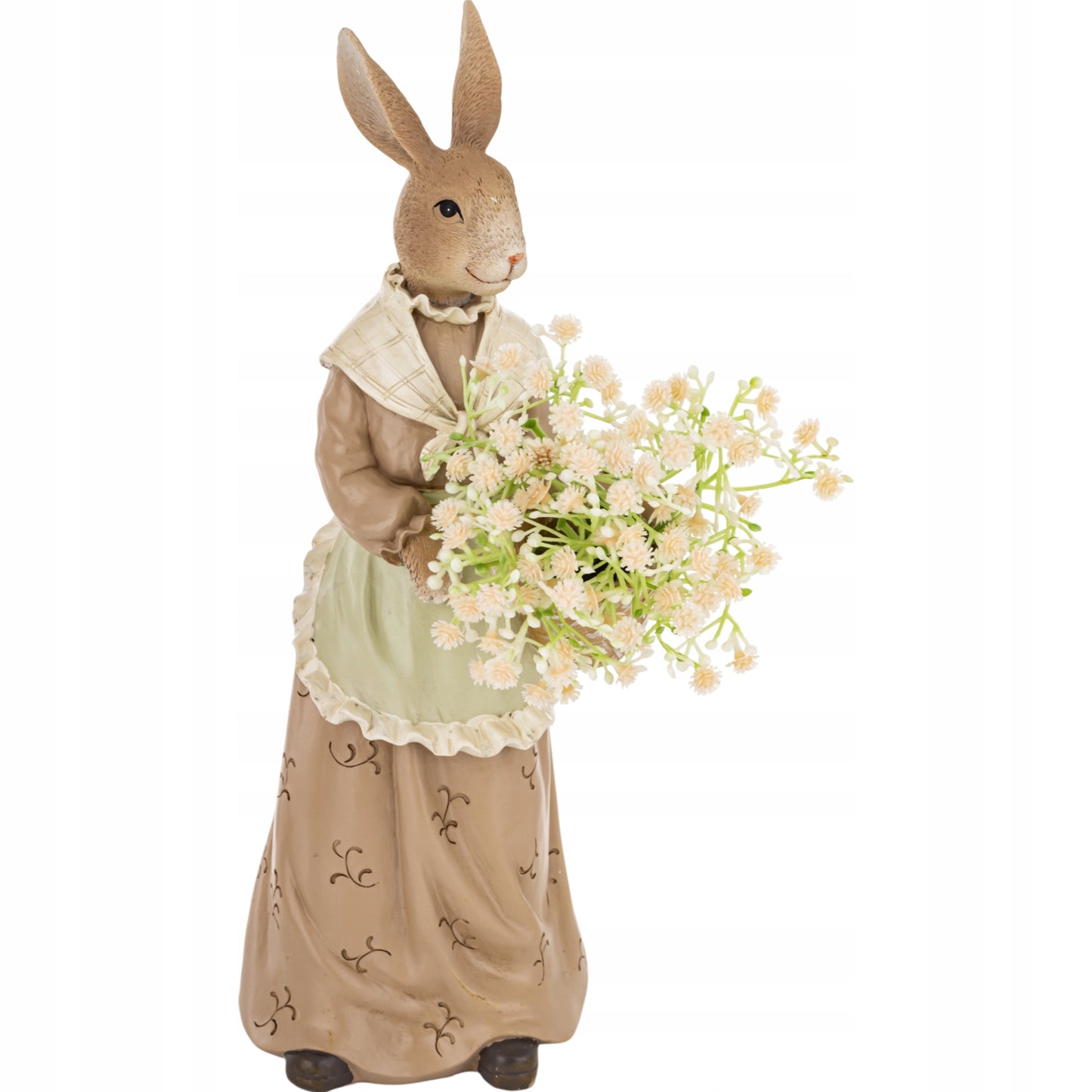 Figurka zajączek z kwiatami królik dekoracja wielkanoc ozdoba wiosna 31cm
