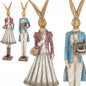 Figurka Królik Dekoracyjny Para Styl Vintage Wielkanoc ozdoba wiosenna 31cm