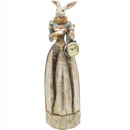 Figurka Pierrot Królik z Zegarkiem Dekoracja Statuetka Retro Vintage 44cm