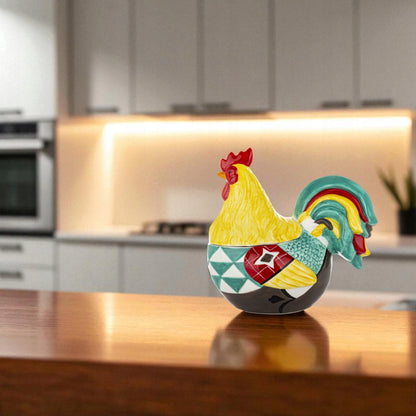 Figurka pojemnik ceramiczny z pokrywką kura 26 cm