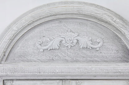 Lustro z okiennicami okno ścienne prostokąt rama drewno 550 x 800 mm