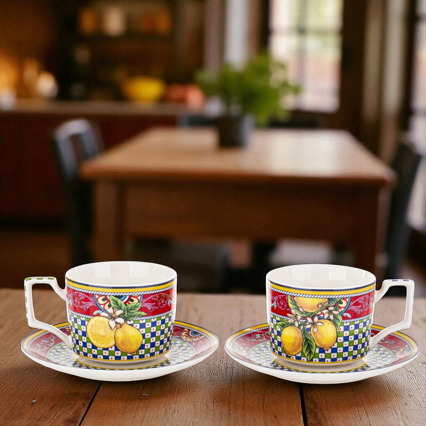 2 szt Filiżanka porcelanowa zestaw filiżanek w pudełku prezentowym 220 ml