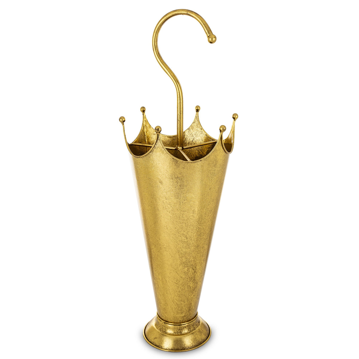 Dekoracja metalowa Parasolnik Kolekcja Derby złoty 63x22x22