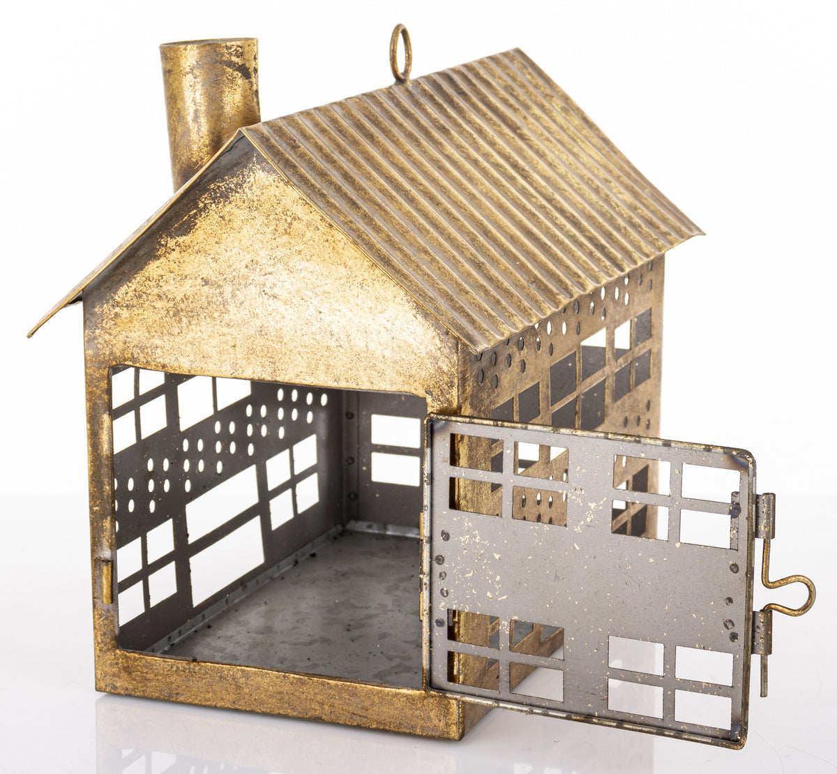 Figurka świąteczna Dekoracja Metalowa złoty 21,5x24,5x15