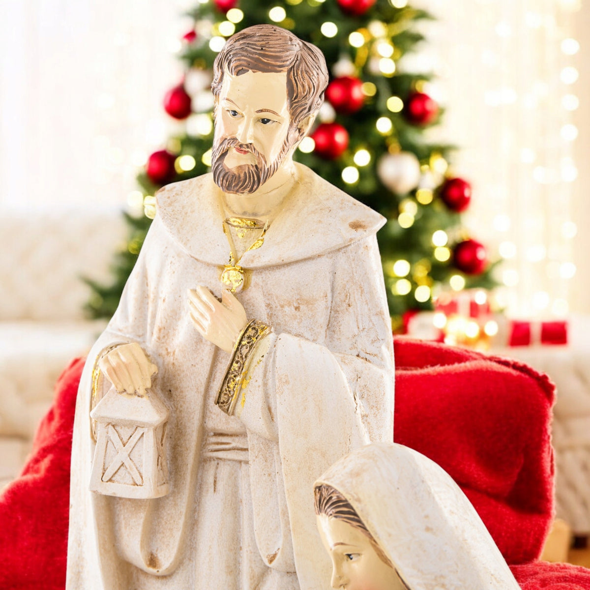 Szopka Bożonarodzeniowa Święta rodzina Stajenka figurka świąteczna