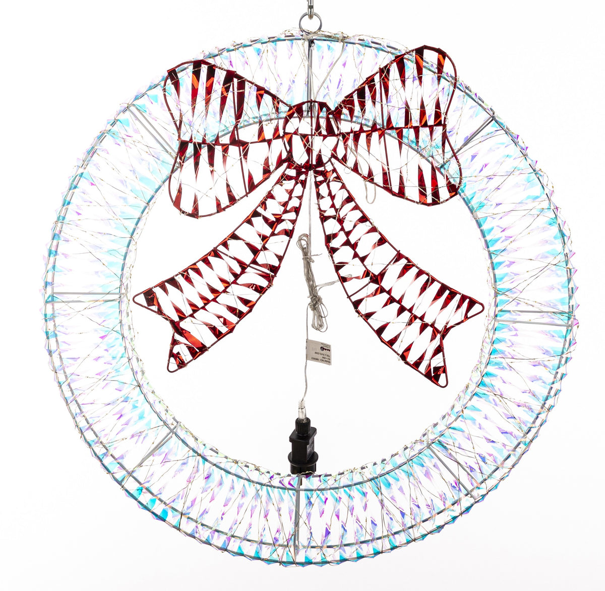 Ozdoba świąteczna LED biały, czerwony 72x70x13 dł. kabla 290 cm