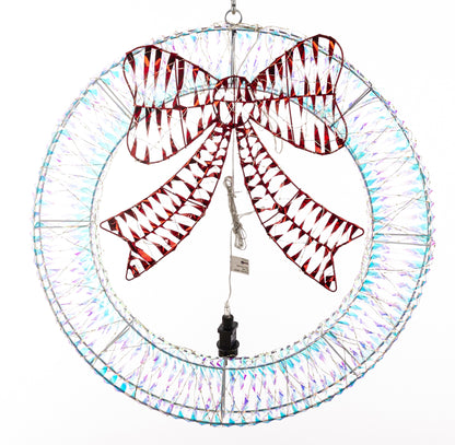 Ozdoba świąteczna LED biały, czerwony 72x70x13 dł. kabla 290 cm