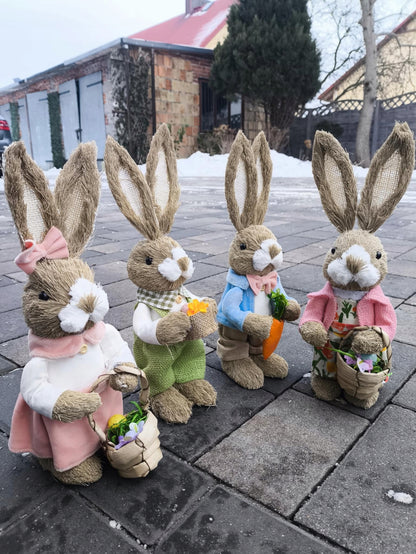 Figurka wielkanocna zając 35 cm dekoracyjny królik zajączek