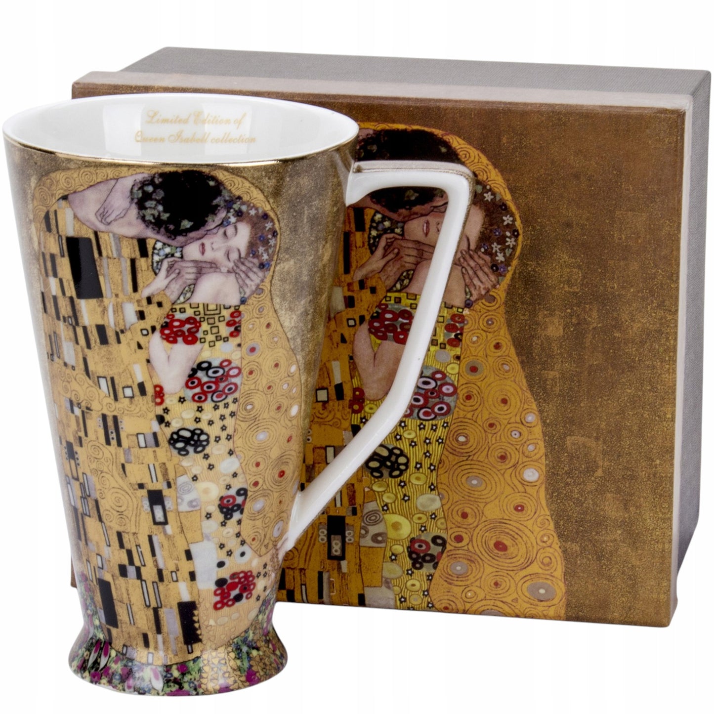 Kubek w ozdobnym pudełku Gustav Klimt porcelana 420 ml