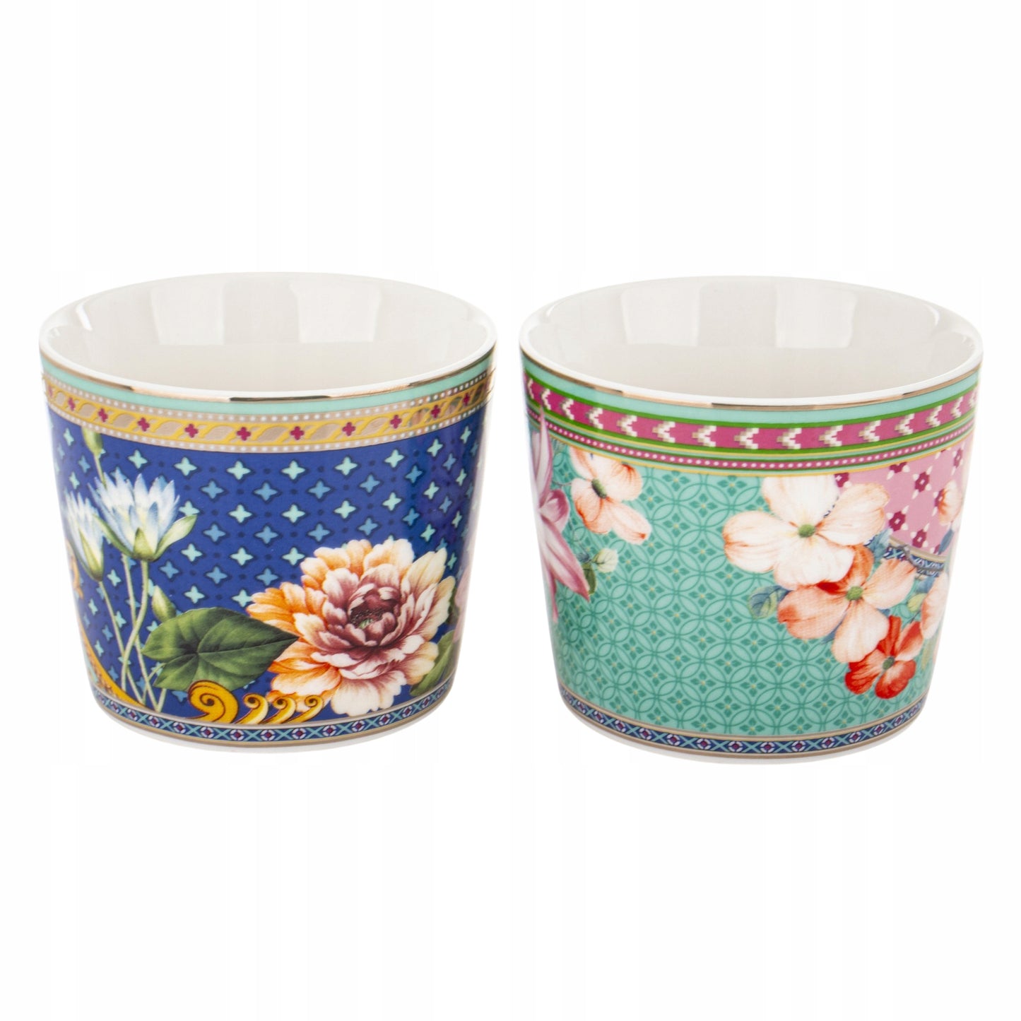 Zestaw Filiżanek ze Spodkiem 2 szt. 220 ml komplet porcelanowy kawowy