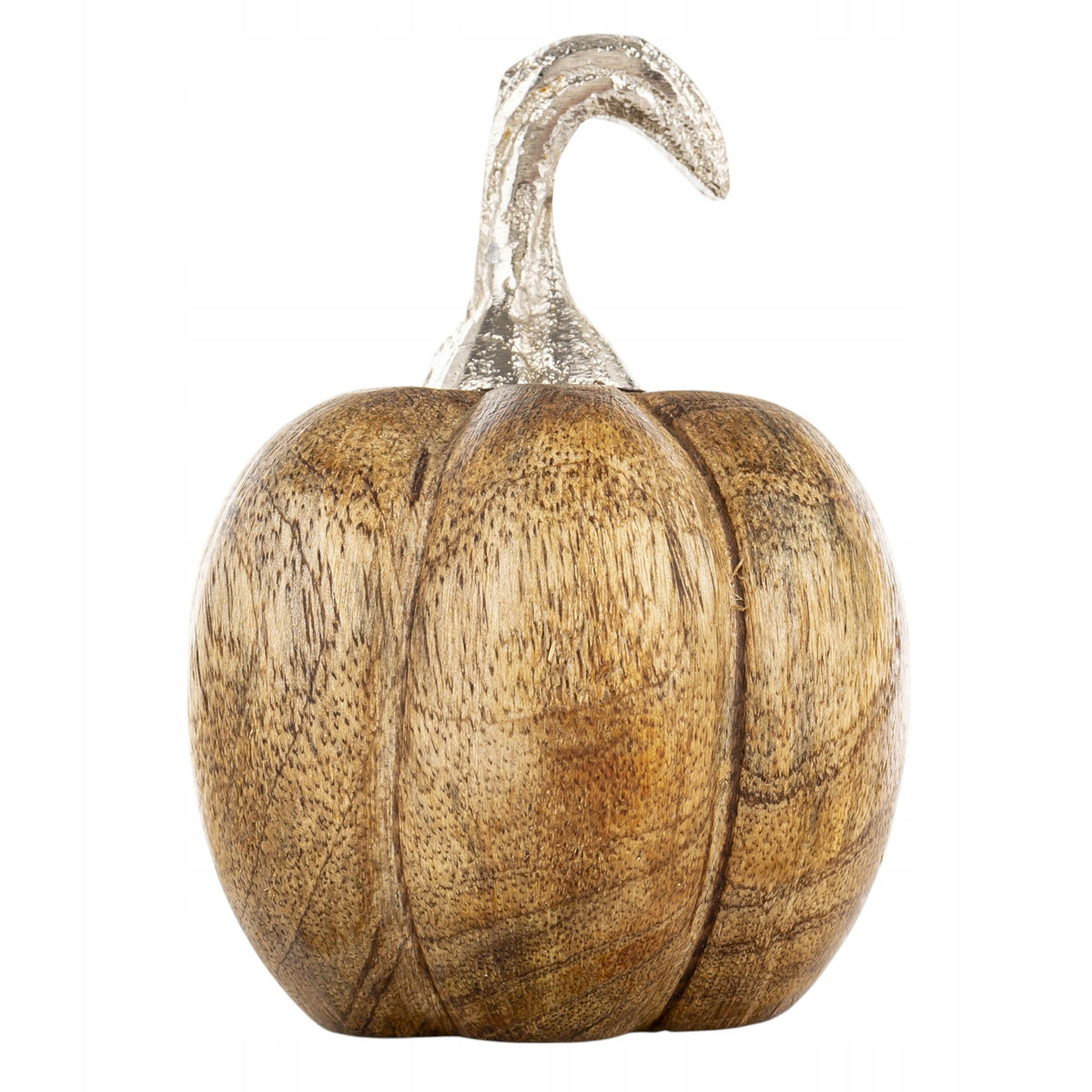 Figurka dekoracyjna dynia drewniana 10x6,5x6,5 cm drewno mango