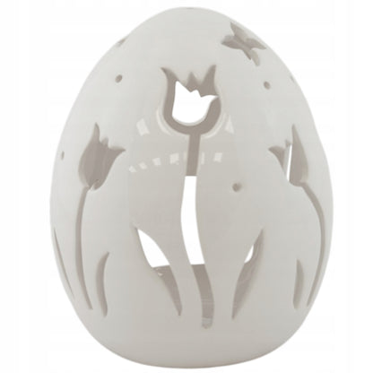 Jajko T-Light dekoracja wielkanoc ozdoba ceramiczna latarenka 20cm