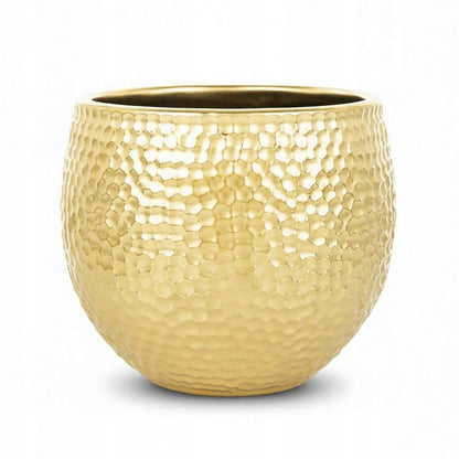 osłonka na doniczkę złota 13,5 x14,5 x14 ,5 wew. 13cm doniczka stylowa