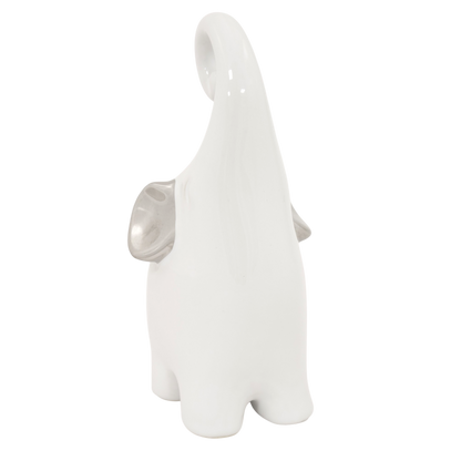 Słonik porcelanowy dekoracja ozdoba ceramika biały