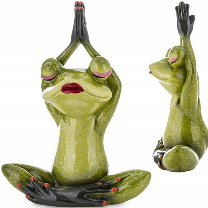 FIGURKA ŻABA MEDYTUJĄCA 20x15x7cm żabka joga pilates