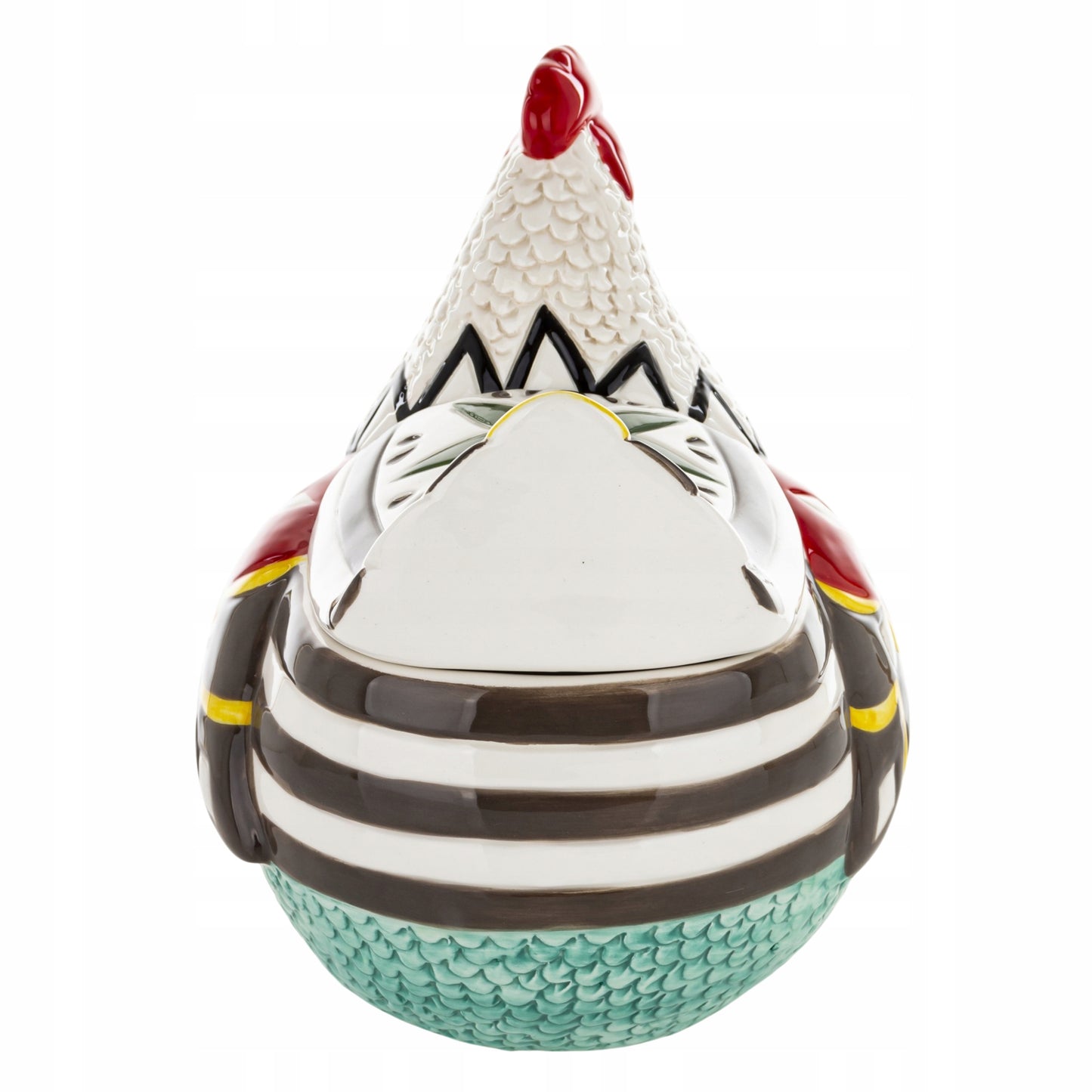zestaw kura i kogut pojemnik ceramiczny 2 szt figurka wielkanocna