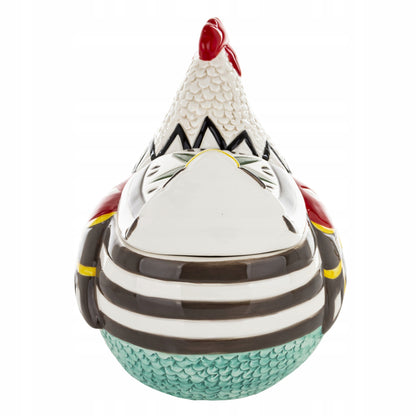 zestaw kura i kogut pojemnik ceramiczny 2 szt figurka wielkanocna