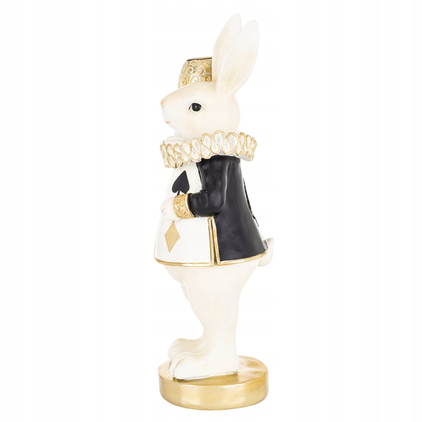 Figurka Królik Zając Wielkanocny 28 cm Elegancka Dekoracja Glamour Premium