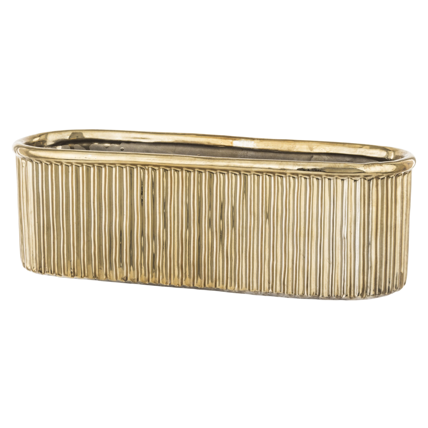Osłonka 28 cm ceramika odcienie żółtego i złota