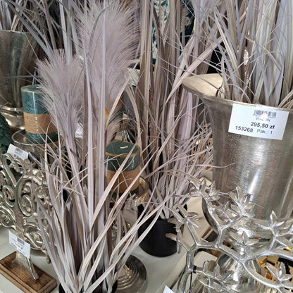 Trawa sztuczna ozdobna pampas donica beżowa 121cm