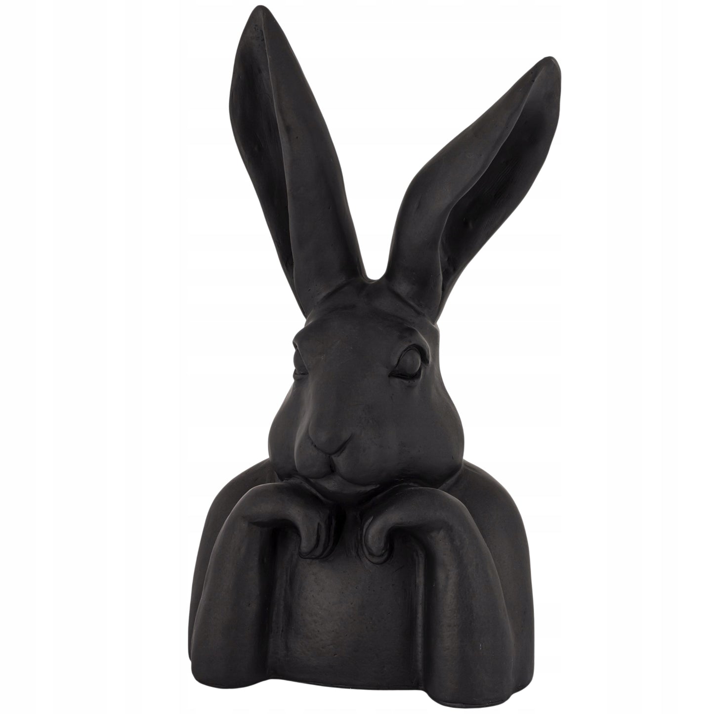 Figurka Królik Zajączek Statuetka Dekoracja Czarna Duża 47,5cm Loft