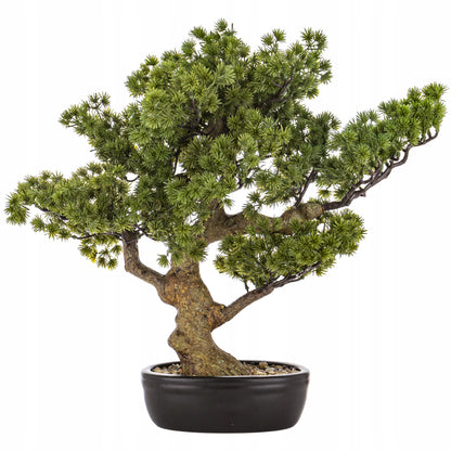 Okazałe sztuczne drzewko BONSAI 48x50x28 cm modrzew japoński iglasty BONZAI