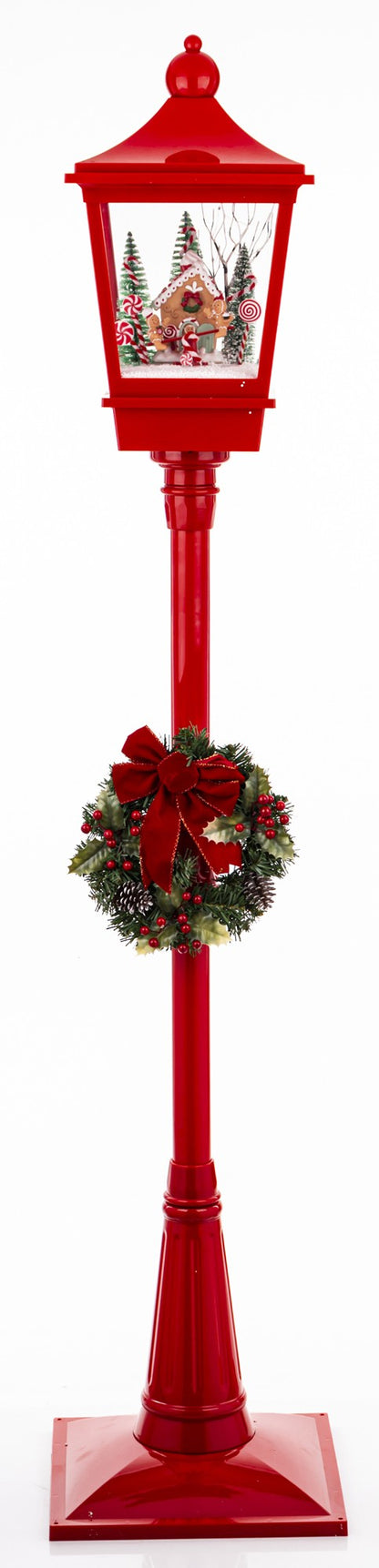Dekoracja latarnia z pozytywką LED 186x38x38 dł. kabla ok. 150 cm wzór 2