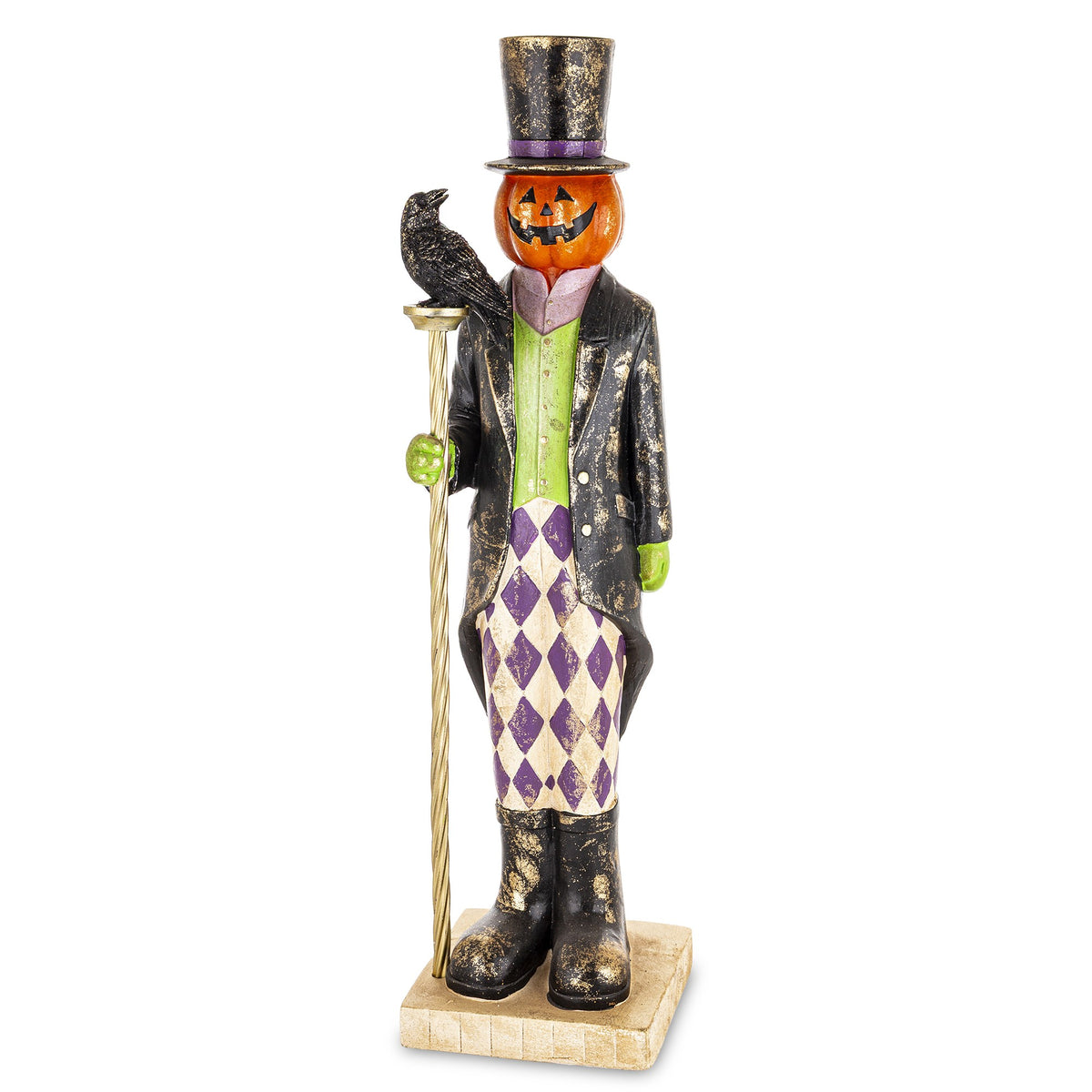 Figurka dynia Halloween dekoracyjna wielokolorowy 84x21x21