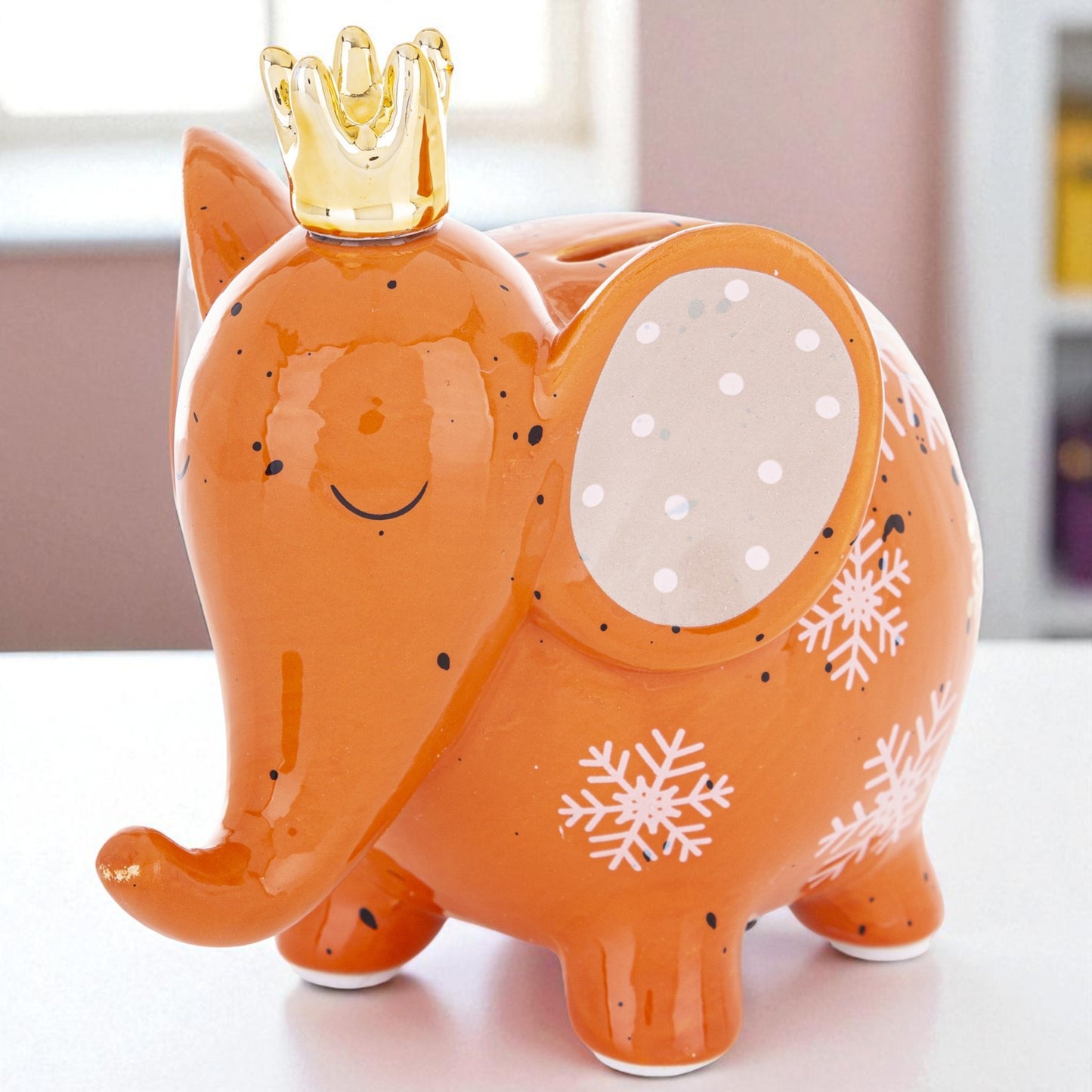 Skarbonka ceramiczna Słoń Słonik figurka ozdoba prezent dla dziecka