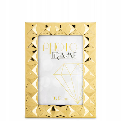 złota ramka na zdjęcia 10x15 glamour