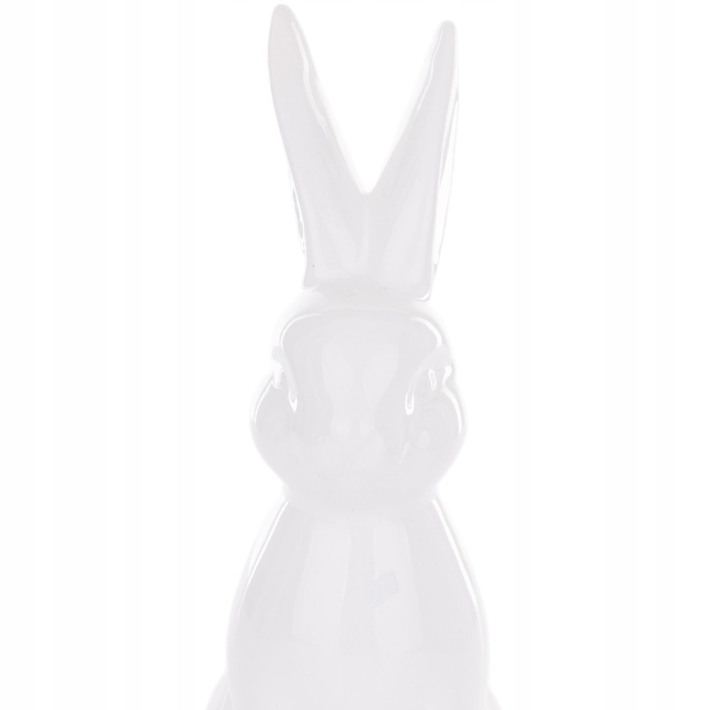 Zajączek figurka biała ceramika siedzący króliczek 18,5cm