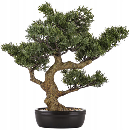 Drzewko Bonsai w czarnej doniczce sztuczne drzewko realistyczny wygląd 47cm