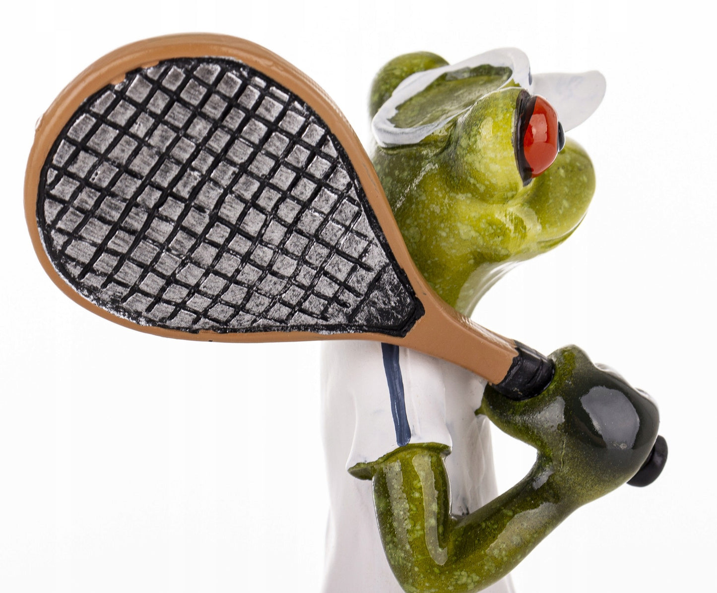 Figurka żabka żaba tenisista gracz tenis prezent dla tenisisty