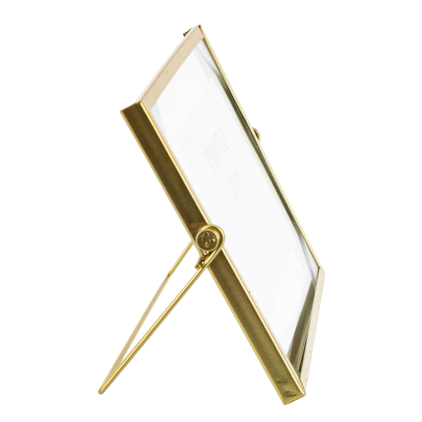 RAMKA ZŁOTA NA ZDJĘCIE 10x15cm METALOWA GLAMOUR float pływająca stawiana