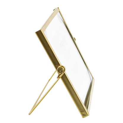 RAMKA ZŁOTA NA ZDJĘCIE 10x15cm METALOWA GLAMOUR float pływająca stawiana