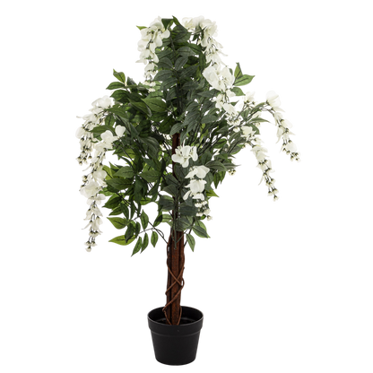 Drzewko Dekoracyjne Wisteria 96 cm sztuczny krzew ozdobny w doniczce