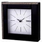 Zegarlustrzany stojący srebrny czarny glamour 18cm