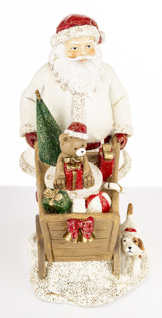 Figurka świąteczna Mikołaj tworzywo sztuczne 20x10x15 cm Kelly
