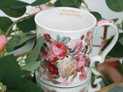 Kubek porcelanowy w kwiaty Queen Isabell porcelana w pudełku 360 ml