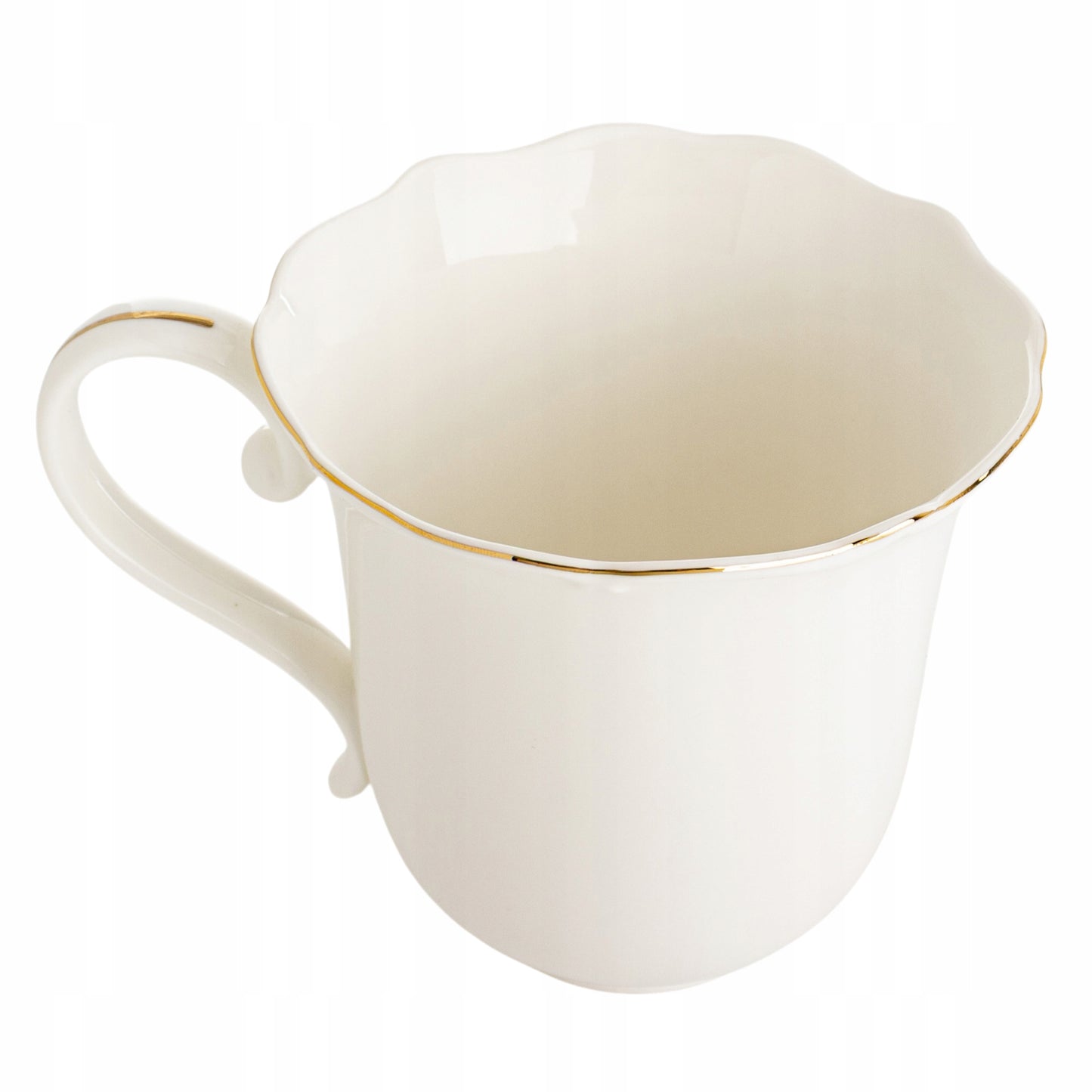 Kubek porcelanowy w pudełku 350 ml elegancki biały kubeczek