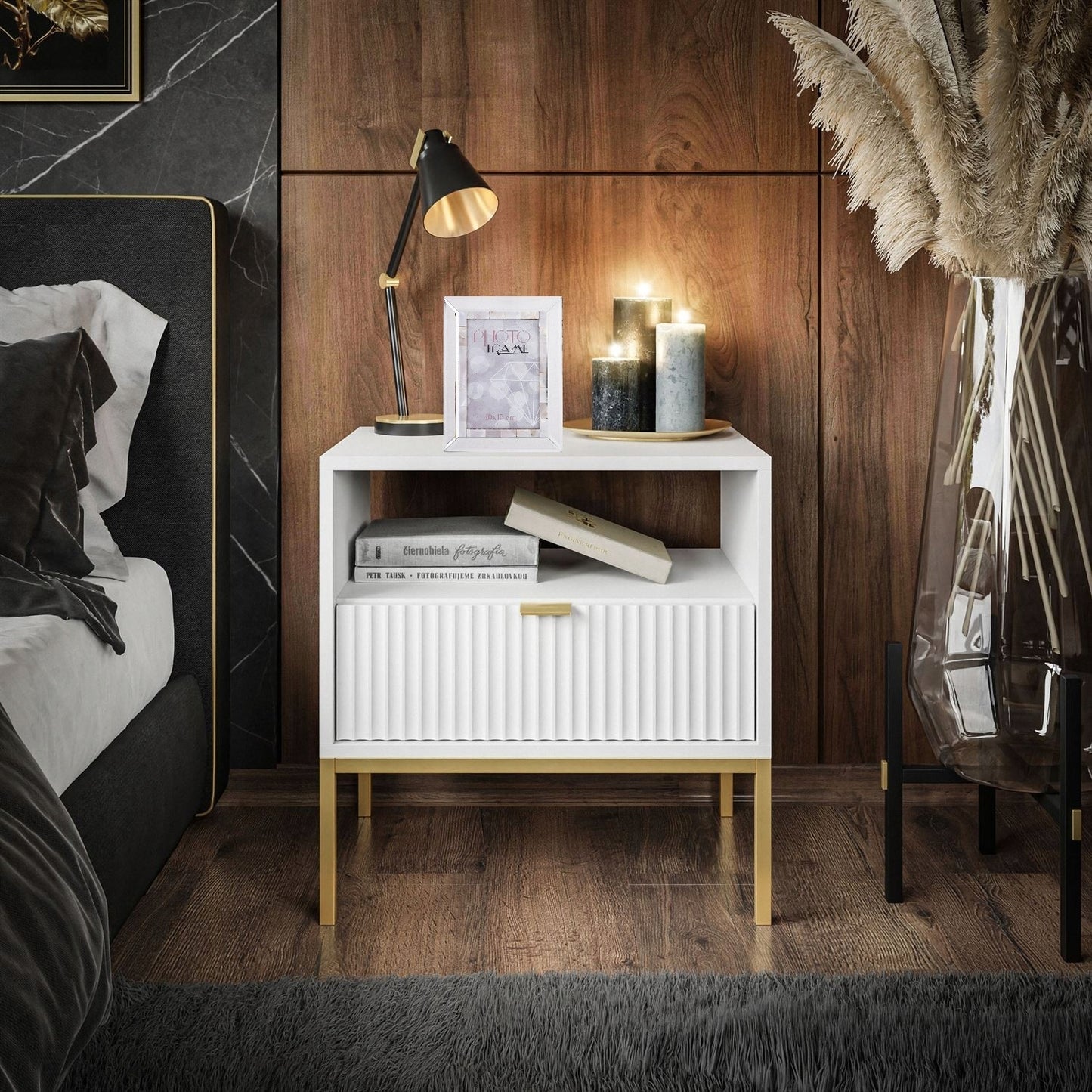 Ramka na zdjęcie 10 x 15 lustrzana perłowa glamour stawiana premium zdjęcia
