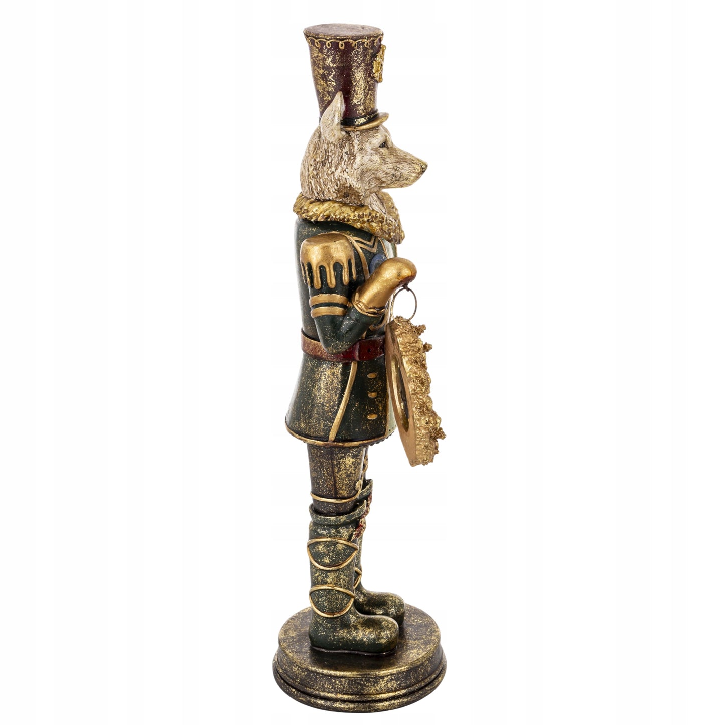 Figurka Pierrot Lis z Zegarkiem Dekoracja Statuetka Retro Vintage 54cm